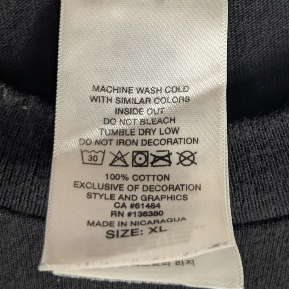 Harley-Davidson XL T-Shirt Mens Black Cycle World Athens GA Front Back Biker - Picture 4 of 4